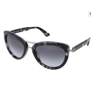 Calvin Klein Black and Gray Women's Sunglasses